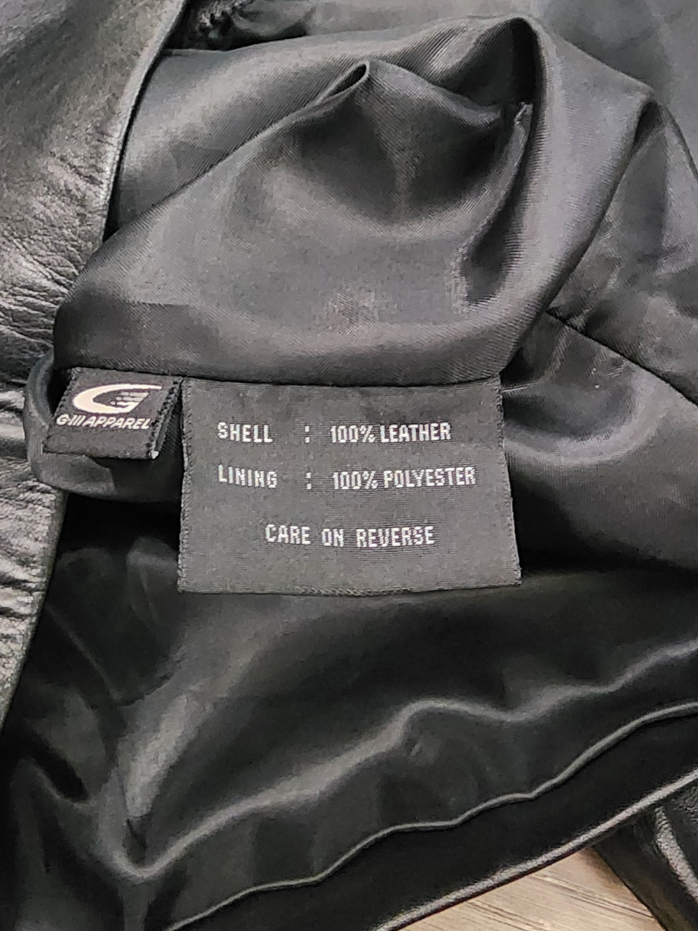 Colebrook Black Leather Jacket Women Large Zip Front Mid Length Coat Classic - Picture 6 of 9